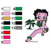 Betty Boop Embroidery Design 4
